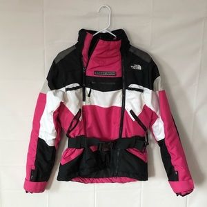 Pink Northface Steep Tech jacket.